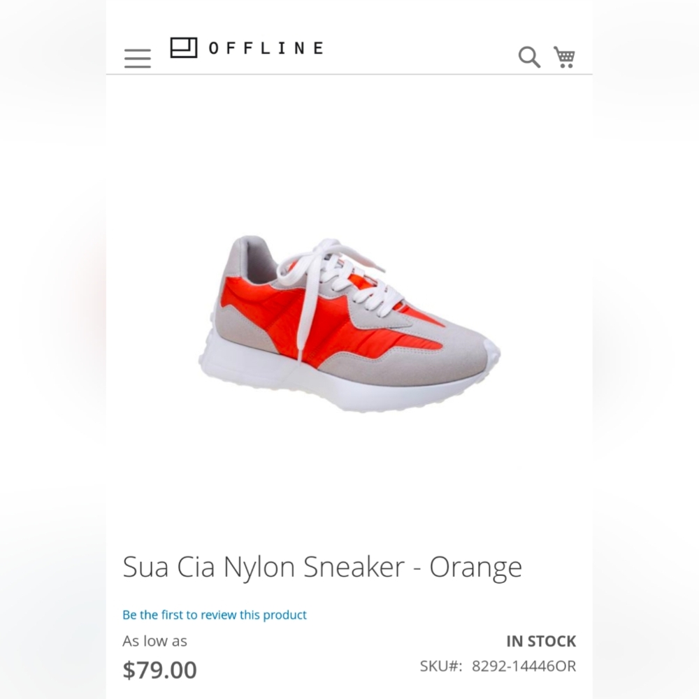 Sua Cia Nylon Sneaker - Orange